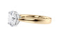 Round Solitaire Wide Band Diamond Engagement Ring