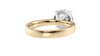 Round Solitaire Wide Band Diamond Engagement Ring