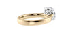 Round Solitaire Wide Band Diamond Engagement Ring