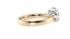 Round Solitaire Wide Band Diamond Engagement Ring