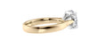 Round Solitaire Wide Band Diamond Engagement Ring