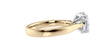 Round Solitaire Wide Band Diamond Engagement Ring