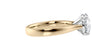 Round Solitaire Wide Band Diamond Engagement Ring