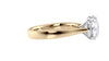 Round Solitaire Wide Band Diamond Engagement Ring