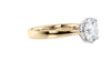 Round Solitaire Wide Band Diamond Engagement Ring