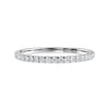 2mm 18ct white gold diamond set wedding band.