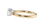 Round and Pear Cut Trilogy Diamond Engagement Ring