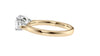 Round and Pear Cut Trilogy Diamond Engagement Ring