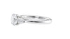 Round and Pear Cut Trilogy Diamond Engagement Ring