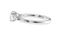 Round and Pear Cut Trilogy Diamond Engagement Ring