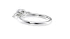 Round and Pear Cut Trilogy Diamond Engagement Ring