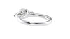 Round and Pear Cut Trilogy Diamond Engagement Ring