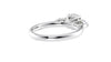 Round and Pear Cut Trilogy Diamond Engagement Ring