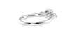 Round and Pear Cut Trilogy Diamond Engagement Ring