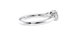 Round and Pear Cut Trilogy Diamond Engagement Ring