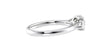 Round and Pear Cut Trilogy Diamond Engagement Ring