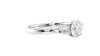 Round and Pear Cut Trilogy Diamond Engagement Ring