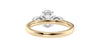 Oval & Pear Cut Trilogy Diamond Engagement Ring
