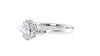 Oval & Pear Cut Trilogy Diamond Engagement Ring