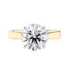 Yellow gold diamond engagement ring