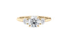 Round Classic 3 Stone Diamond Engagement Ring