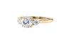 Round Classic 3 Stone Diamond Engagement Ring