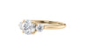 Round Classic 3 Stone Diamond Engagement Ring