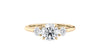 Round Classic 3 Stone Diamond Engagement Ring