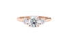 Round Classic 3 Stone Diamond Engagement Ring