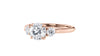 Round Classic 3 Stone Diamond Engagement Ring
