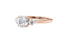 Round Classic 3 Stone Diamond Engagement Ring