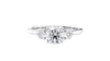 Round Classic 3 Stone Diamond Engagement Ring