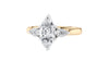 Marquise & Pear Cut 3 Stone Diamond Engagement Ring