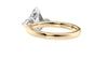 Marquise & Pear Cut 3 Stone Diamond Engagement Ring