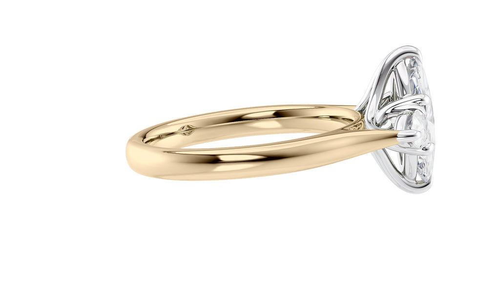 Marquise & Pear Cut 3 Stone Diamond Engagement Ring