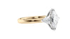 Marquise & Pear Cut 3 Stone Diamond Engagement Ring