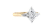 Marquise & Pear Cut 3 Stone Diamond Engagement Ring