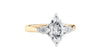 Marquise & Pear Cut 3 Stone Diamond Engagement Ring