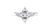 Marquise & Pear Cut 3 Stone Diamond Engagement Ring