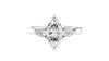 Marquise & Pear Cut 3 Stone Diamond Engagement Ring