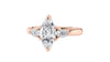Marquise & Pear Cut 3 Stone Diamond Engagement Ring