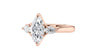 Marquise & Pear Cut 3 Stone Diamond Engagement Ring