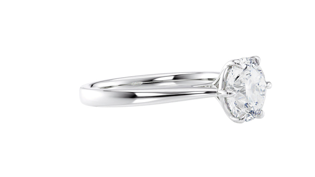 6 Claw Classic Diamond Engagement Ring