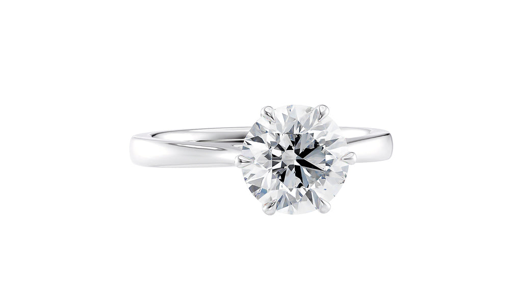 6 Claw Classic Diamond Engagement Ring