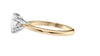 Round Solitaire 6 Claw Diamond Engagement Ring