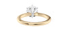 Round Solitaire 6 Claw Diamond Engagement Ring