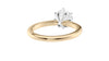 Round Solitaire 6 Claw Diamond Engagement Ring