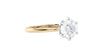 Round Solitaire 6 Claw Diamond Engagement Ring