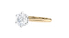 Round Solitaire 6 Claw Diamond Engagement Ring