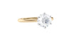 Round Solitaire 6 Claw Diamond Engagement Ring
